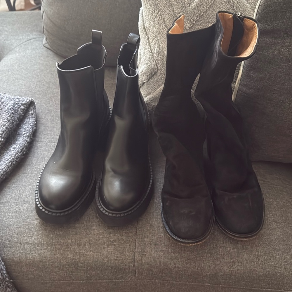 Selling madden girl boots size 8.5 and free people boots size 8
